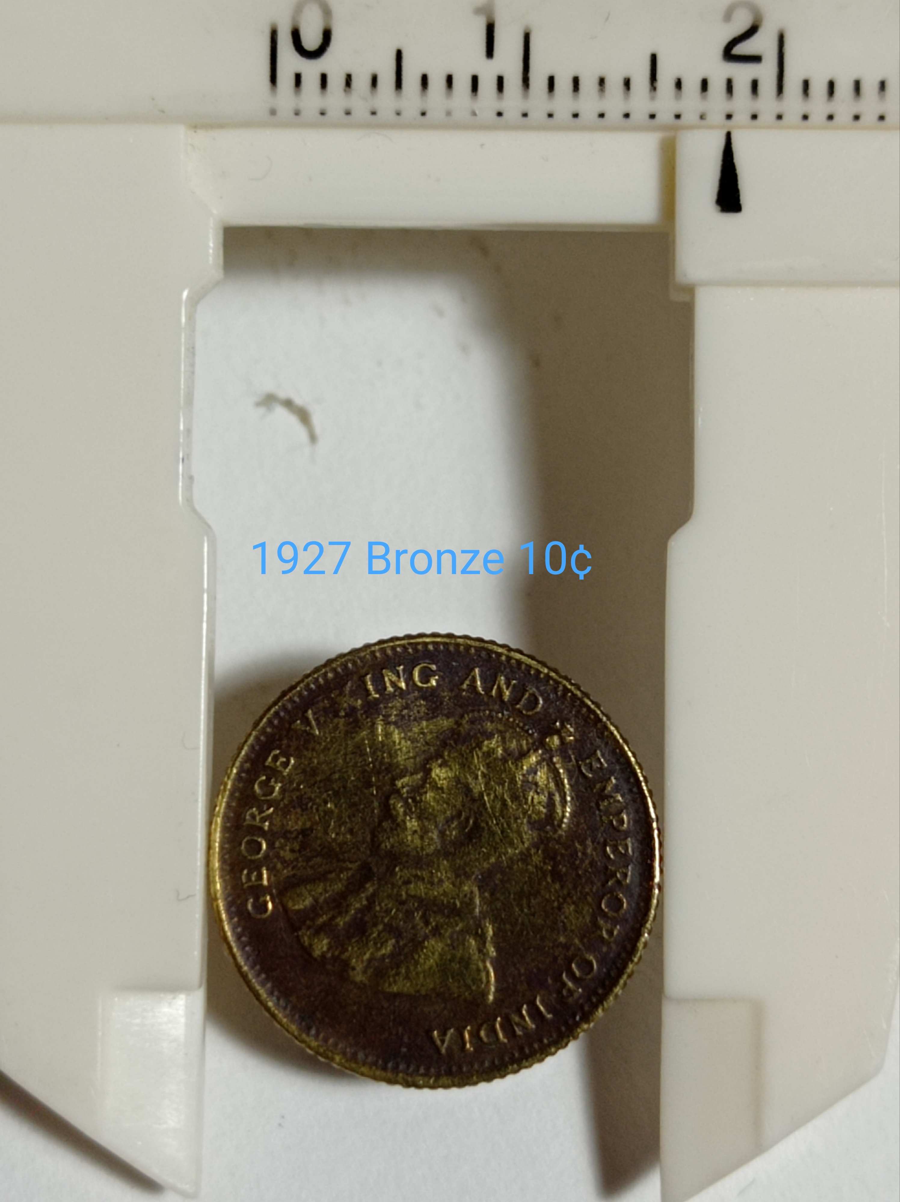 1927-Straits-Settlements-King-George-V-Silver-10�-Coin-Struck-In-Bronze?